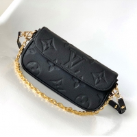 【Louis Vuitton】ルイヴィトン スーパーコピー ウォレット オン チェーン・アイビー ブラック（M82154）