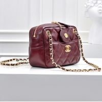 【CHANEL 】シャネル スーパーコピー 2024/25年秋冬 コレクション ミニ カメラ バッグ バーガンディー（AS5190 B18306 NZV44）
