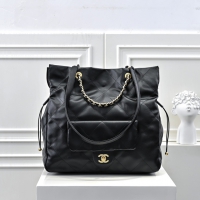 【CHANEL 】シャネル スーパーコピー 2024/25年 クルーズ コレクション ショー ショッピング バッグ ブラック（AS5315）