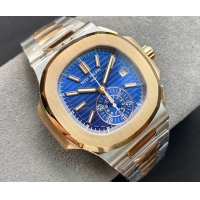 【PATEK PHILIPPE】パテックフィリップ スーパーコピー ノーチラス クロノグラフ 5980/1AR-001 ブルー 44MM【3K工場出品】