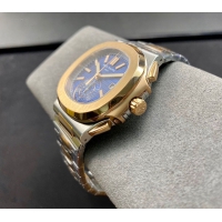 【PATEK PHILIPPE】パテックフィリップ スーパーコピー ノーチラス クロノグラフ 5980/1AR-001 ブルー 44MM【3K工場出品】