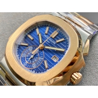 【PATEK PHILIPPE】パテックフィリップ スーパーコピー ノーチラス クロノグラフ 5980/1AR-001 ブルー 44MM【3K工場出品】