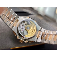 【PATEK PHILIPPE】パテックフィリップ スーパーコピー ノーチラス クロノグラフ 5980/1AR-001 ブルー 44MM【3K工場出品】