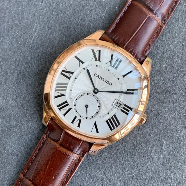 GS工場 カルティエ スーパーコピー ドライブDE CARTIERシリーズ18kローズゴールド  40MM（WGNM0003）