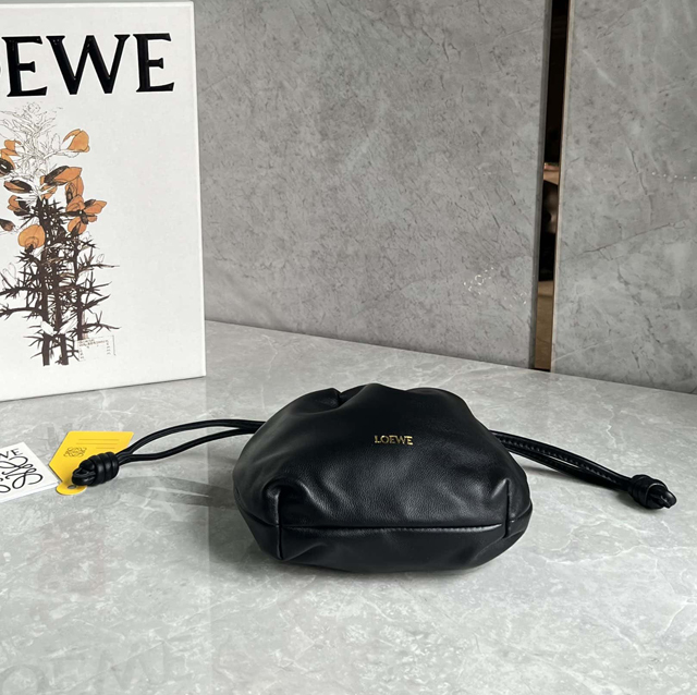 【LOEWE】ロエベ スーパーコピー フラメンコパース バッグ ミニ（メローナパラム）ブラック A914CBPX03