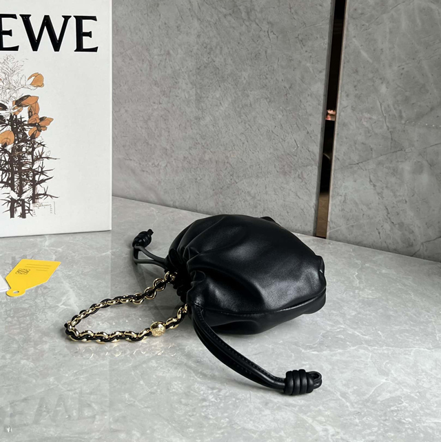 【LOEWE】ロエベ スーパーコピー フラメンコパース バッグ ミニ（メローナパラム）ブラック A914CBPX03