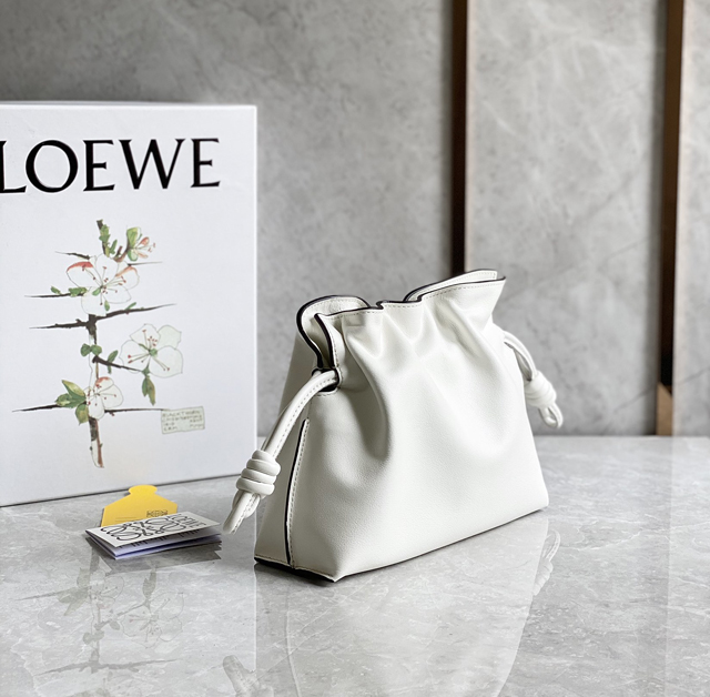 【LOEWE】ロエベ スーパーコピー フラメンコクラッチ ミニ（ナパカーフ）シーソルト A411FC2X73