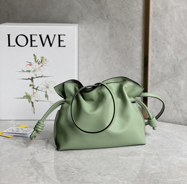 【LOEWE】ロエベ スーパーコピー フラメンコクラッチ ミニ（ナパカーフ）ライトグリーン A411FC2X73