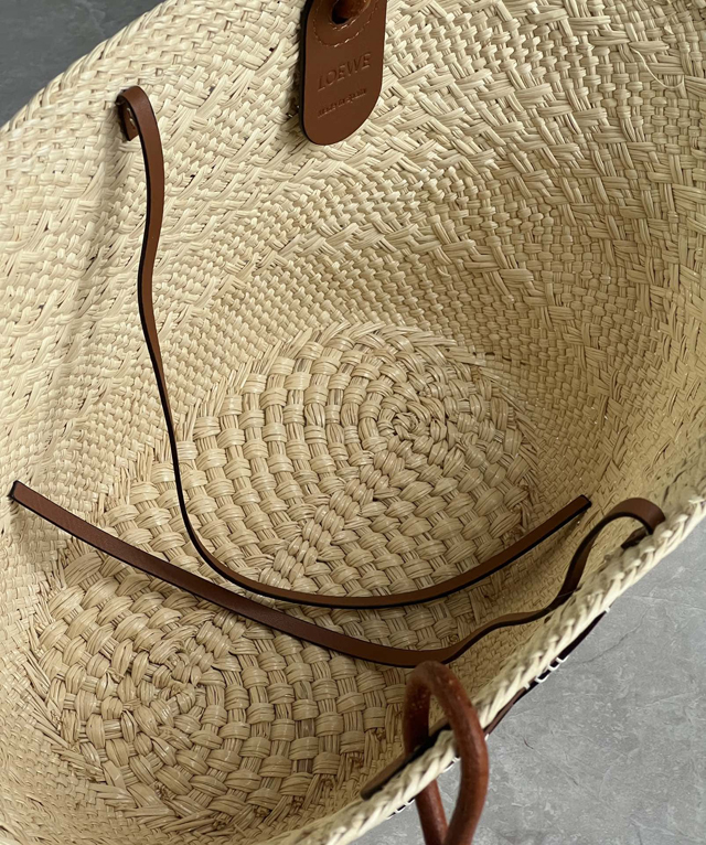 【LOEWE】ロエベ スーパーコピー アナグラム バスケットバッグ スモール (イラカヤシ＆カーフ) ナチュラル/タン A223P65X01