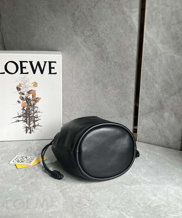 【LOEWE】ロエベ スーパーコピー フラメンコパース バケットバッグ（メローナパラム）ブラック A411FPBX02