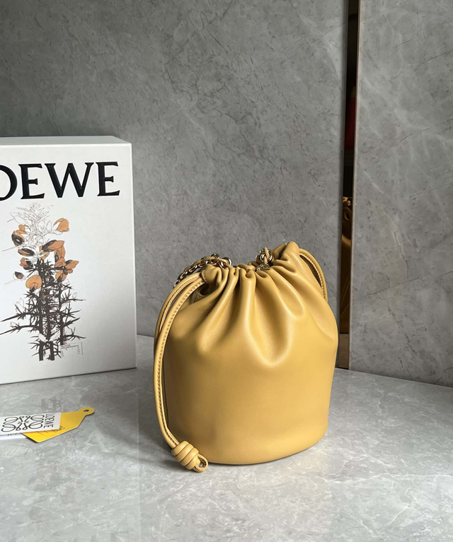 【LOEWE】ロエベ スーパーコピー フラメンコパース バケットバッグ（メローナパラム）サハラ A411FPBX02