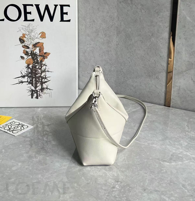 【LOEWE】ロエベ スーパーコピー パズルフォルド ポーチ（シャイニーナパカーフ）シーソルト C510PT1X01