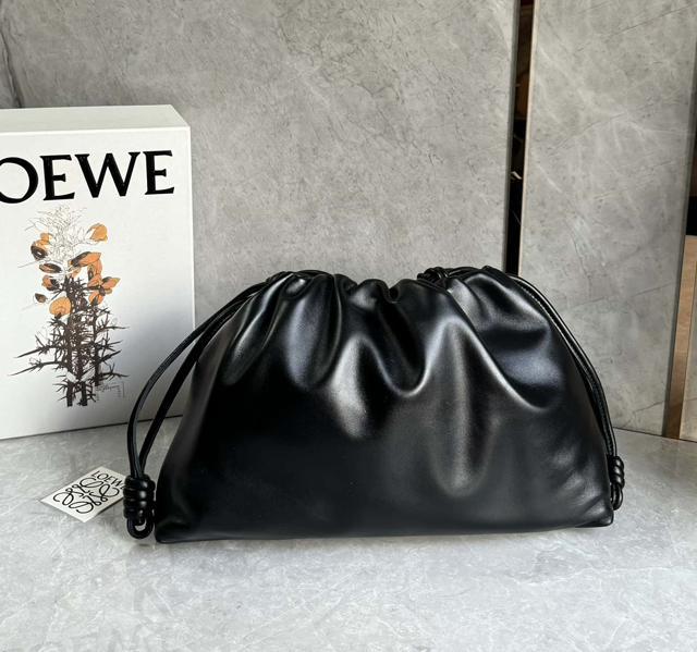 【LOEWE】ロエベ スーパーコピー フラメンコパース ラージ（メローナパラム） ブラック A411FPDX16