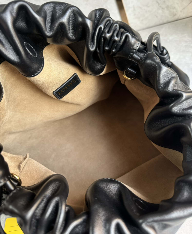 【LOEWE】ロエベ スーパーコピー フラメンコパース ラージ（メローナパラム） ブラック A411FPDX16