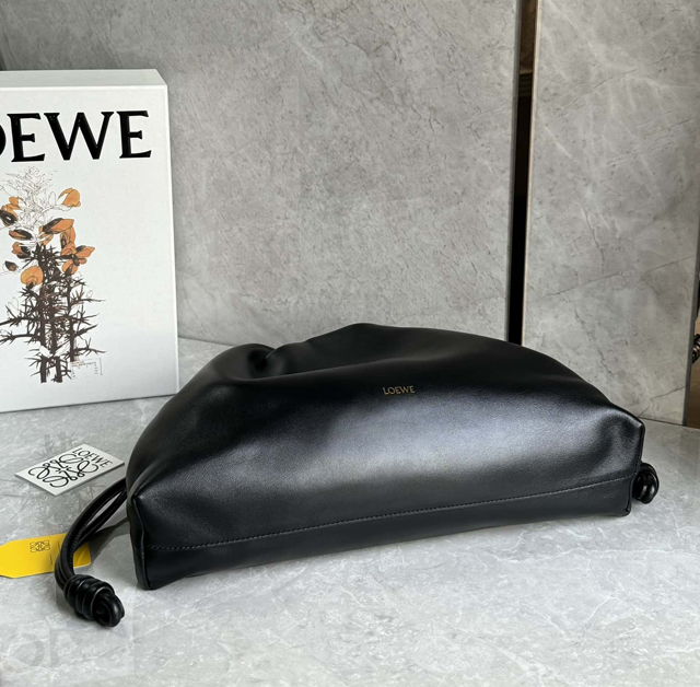 【LOEWE】ロエベ スーパーコピー フラメンコパース ラージ（メローナパラム） ブラック A411FPDX16
