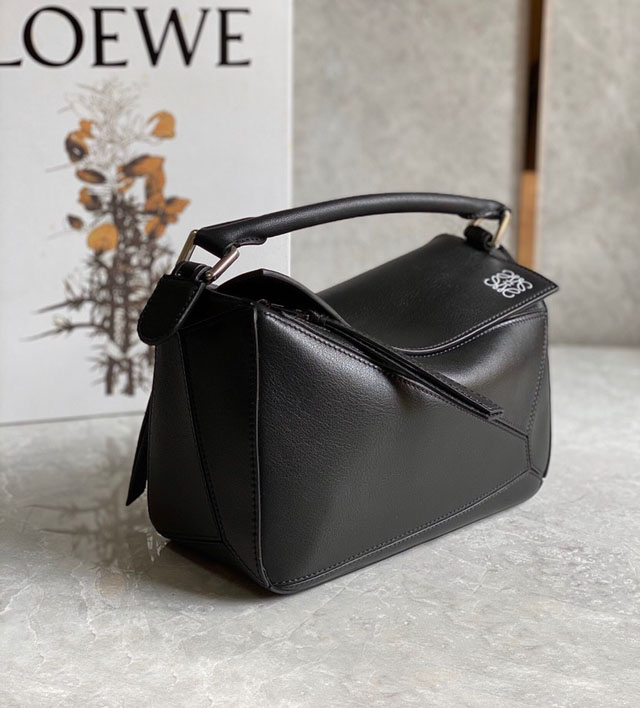 【LOEWE】ロエベ スーパーコピー パズルバッグ スモール（ソフトグレインカーフ）ブラック（LOEWE 001）