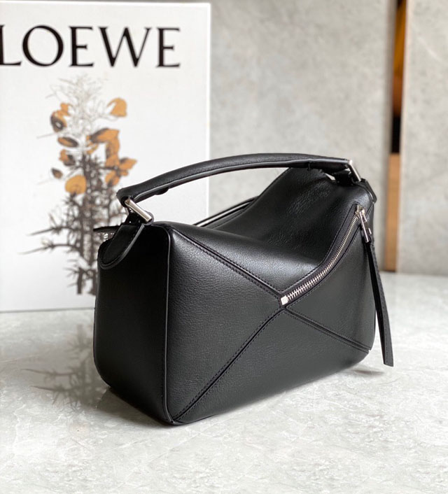 【LOEWE】ロエベ スーパーコピー パズルバッグ スモール（ソフトグレインカーフ）ブラック（LOEWE 001）