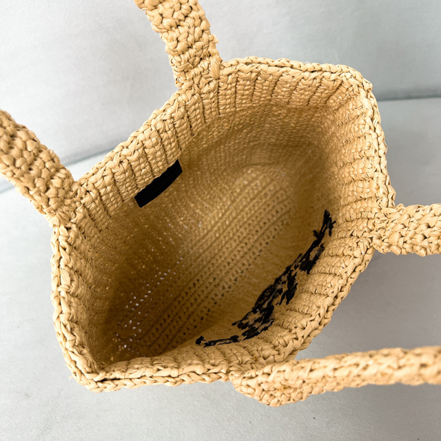 【PRADA】プラダ スーパーコピー スモール クロシェ トートバッグ ナチュラル（1BG422_2C2T_F0018_V_OOL）