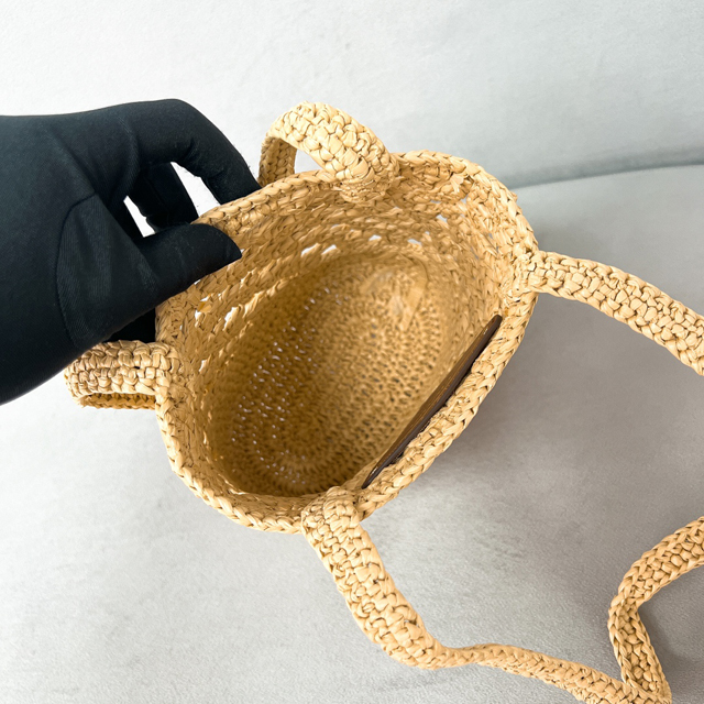 【PRADA】プラダ スーパーコピー クロシェ トートバッグ ナチュラル（1BG494_2M2T_F0018_V_OOO）