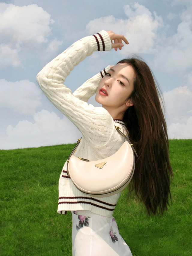 【PRADA】プラダ スーパーコピー アーケ スモール レザー ショルダーバッグ トラバーチン（1BC194_ASK_F03MV_V_OOO）