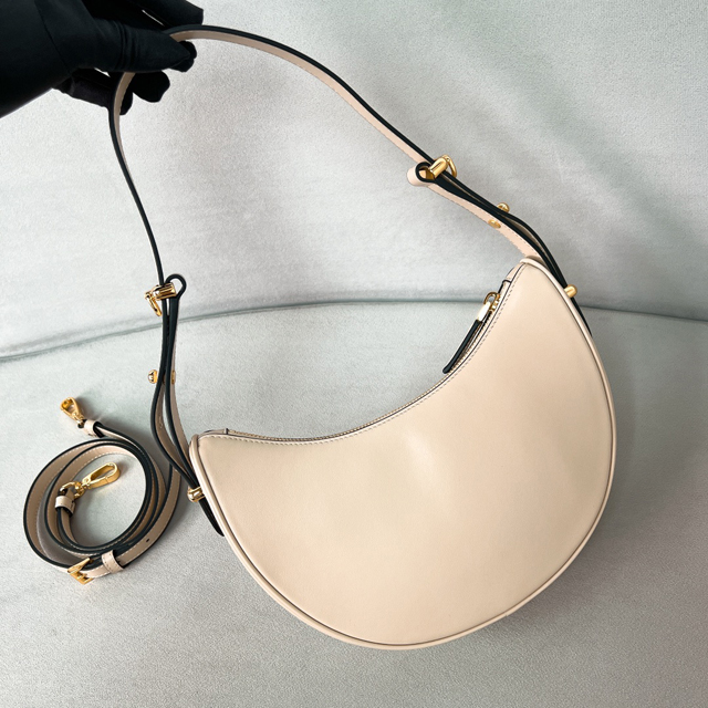 【PRADA】プラダ スーパーコピー アーケ スモール レザー ショルダーバッグ トラバーチン（1BC194_ASK_F03MV_V_OOO）