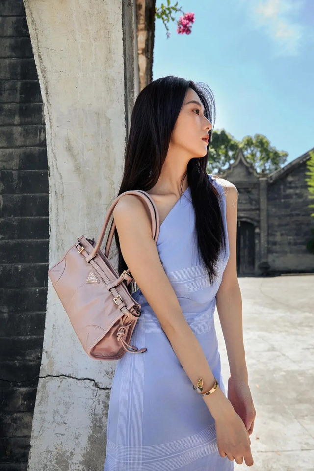 【PRADA】プラダ スーパーコピー ミディアム レザー ハンドバッグ スズラン（1BA426_2CYR_F03ZN_V_MOO）