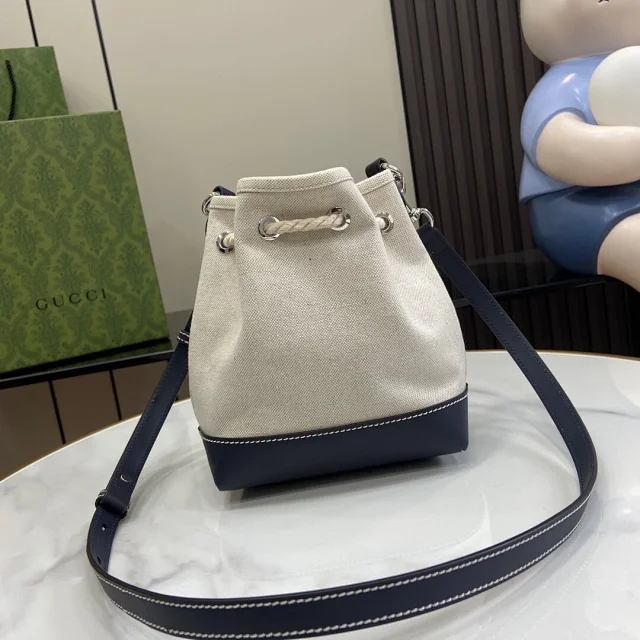 【GUCCI】グッチ スーパーコピー プリント ミニ ショルダーバッグ ベージュ/ブルー（777166 FACV3 8455）