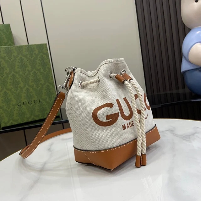  【GUCCI】グッチ スーパーコピー プリント ミニ ショルダーバッグ ベージュ/ブラウン （777166 FACV3 8455）