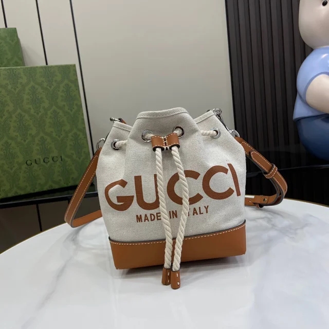  【GUCCI】グッチ スーパーコピー プリント ミニ ショルダーバッグ ベージュ/ブラウン （777166 FACV3 8455）
