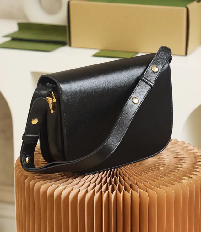 【GUCCI】グッチ スーパーコピー〔グッチ ホースビット 1955〕スモール ショルダーバッグ ブラック（602204 1DB0G 1000）