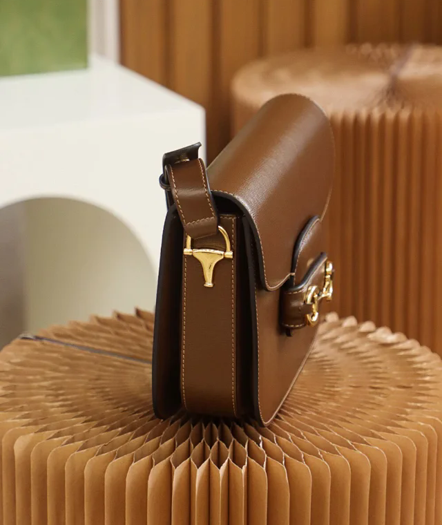 【GUCCI】グッチ スーパーコピー〔グッチ ホースビット 1955〕スモール ショルダーバッグ ブラウン（602204 1DB0G 2361）