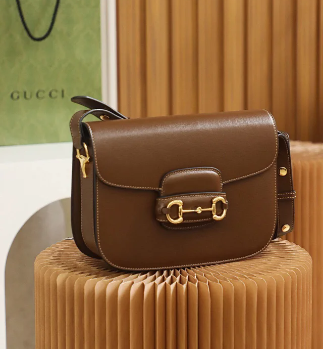 【GUCCI】グッチ スーパーコピー〔グッチ ホースビット 1955〕スモール ショルダーバッグ ブラウン（602204 1DB0G 2361）