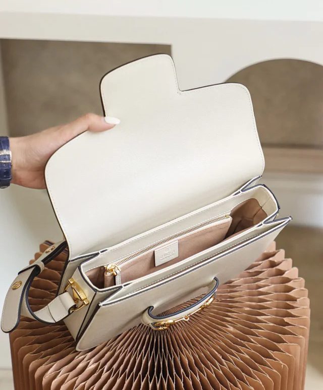  【GUCCI】グッチ スーパーコピー〔グッチ ホースビット 1955〕スモール ショルダーバッグ ホワイト（602204 1DB0G 9022）