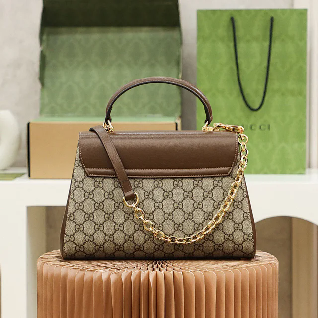 【GUCCI】グッチ スーパーコピー〔グッチ ホースビット 1955〕ミディアム トップハンドルバッグ（702049 9AAAJ 8563）