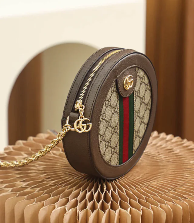 【GUCCI】グッチ スーパーコピー〔オフィディア〕GGミニラウンド ショルダーバッグ（550618 96I3B 8745）