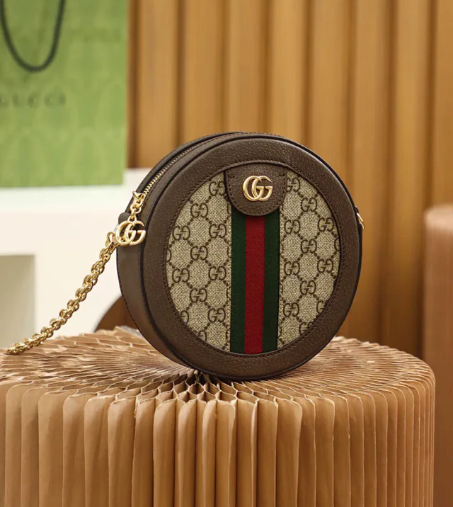 【GUCCI】グッチ スーパーコピー〔オフィディア〕GGミニラウンド ショルダーバッグ（550618 96I3B 8745）
