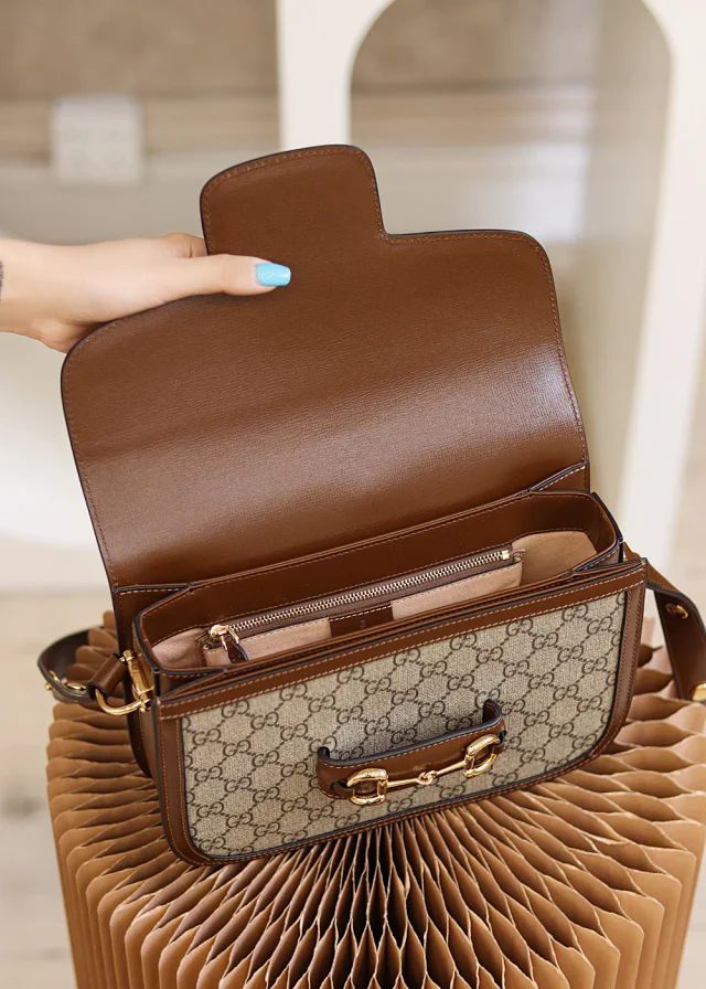 【GUCCI】グッチ スーパーコピー〔グッチ ホースビット 1955〕スモール ショルダーバッグ ブラウン（602204 92TCG 8563）