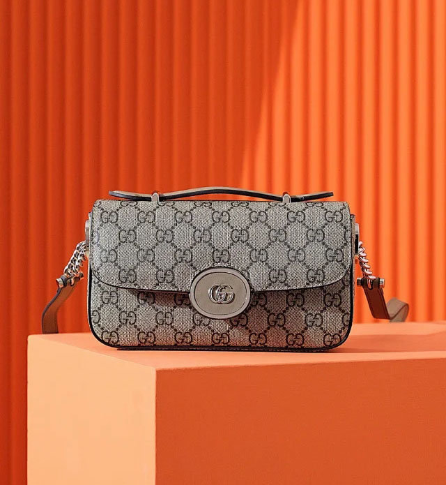  【GUCCI】グッチ スーパーコピー〔PETITE GG〕ミニ ショルダーバッグ（739722 FACJP 9769）