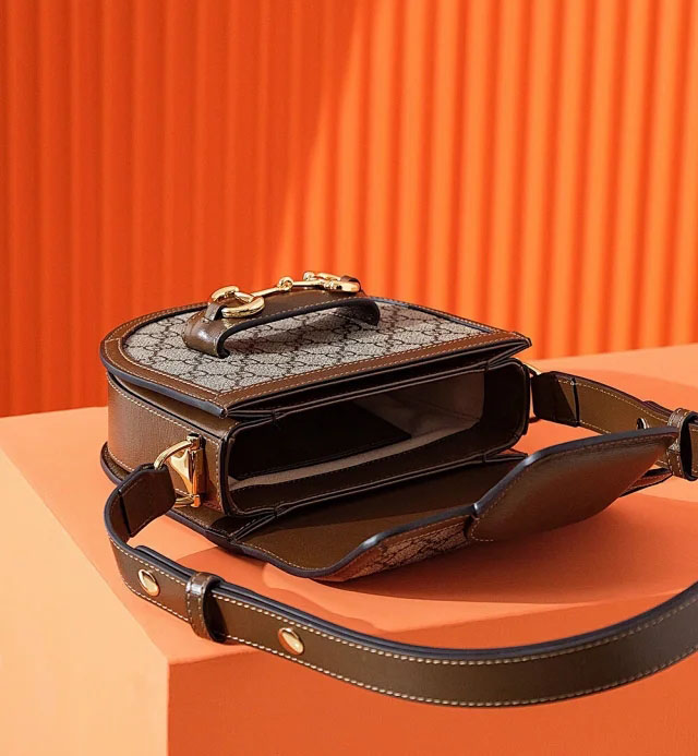 【GUCCI】グッチ スーパーコピー〔グッチ ホースビット 1955〕ミニ ラウンドバッグ（760191 92TCG 8563）