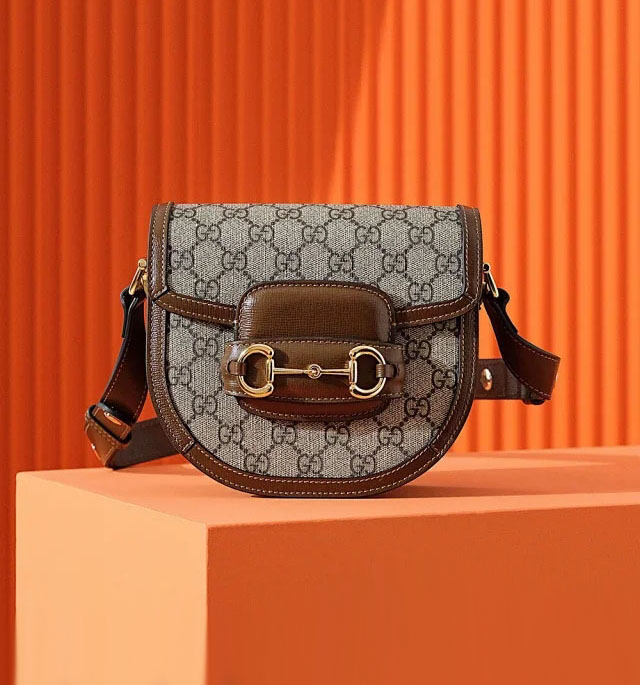 【GUCCI】グッチ スーパーコピー〔グッチ ホースビット 1955〕ミニ ラウンドバッグ（760191 92TCG 8563）