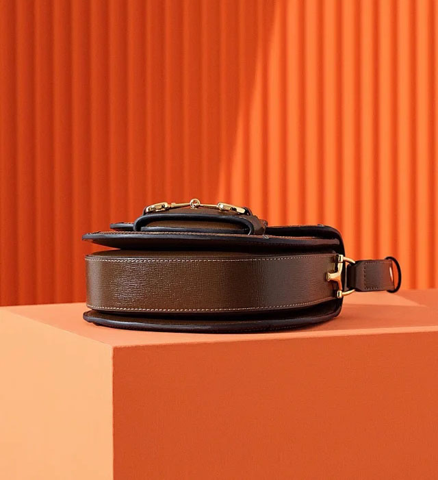 【GUCCI】グッチ スーパーコピー〔グッチ ホースビット 1955〕ミニ ラウンドバッグ（760191 92TCG 8563）