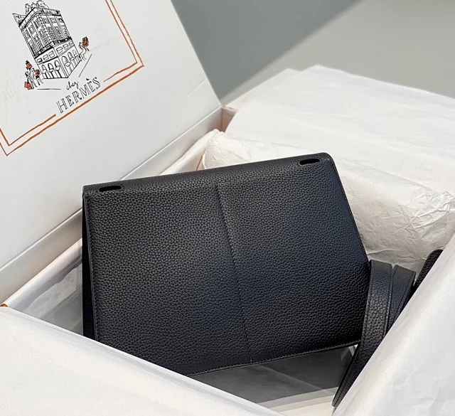 【HERMES】エルメス スーパーコピー アルザン 25 ショルダーバッグ ブラック（H082027CC89）