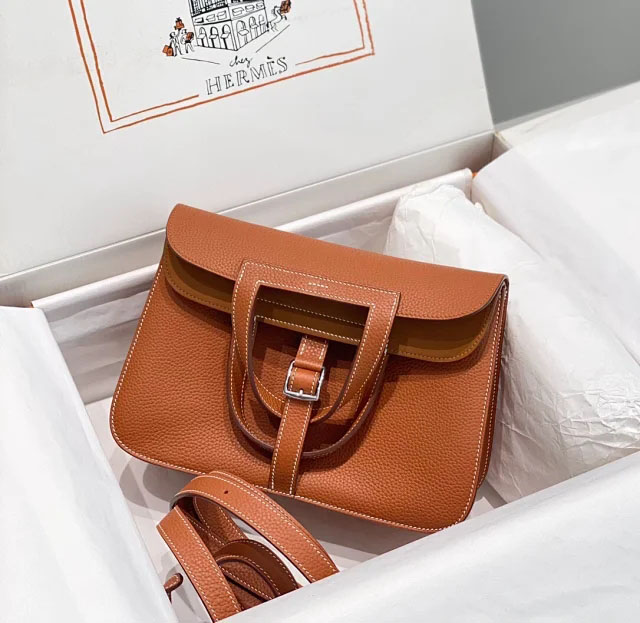 【HERMES】エルメス スーパーコピー アルザン 25 ショルダーバッグ ブラウン（H082131CC34）