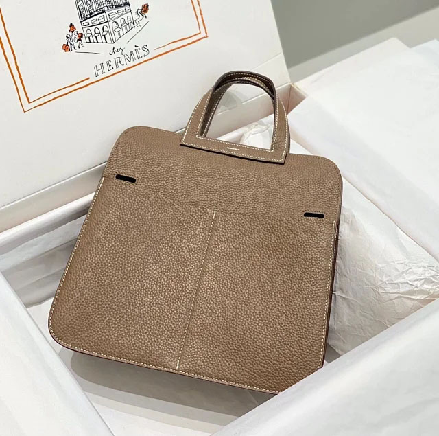 【HERMES】エルメス スーパーコピー アルザン 25 ショルダーバッグ エトゥープ（H082027CC18）