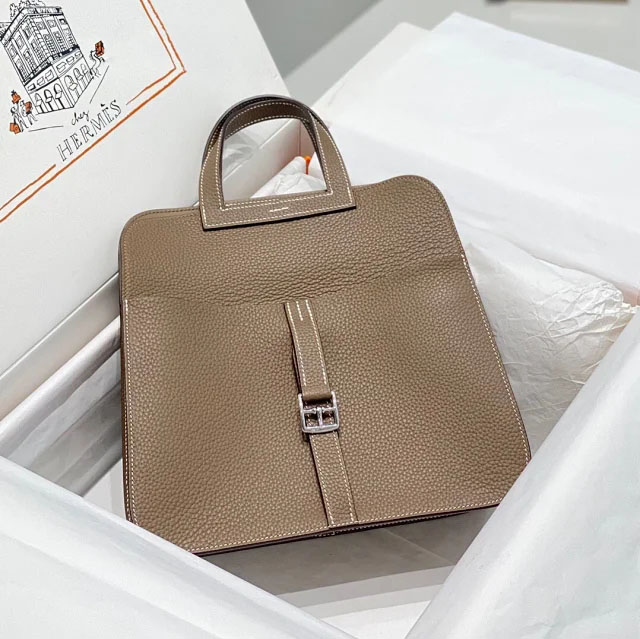 【HERMES】エルメス スーパーコピー アルザン 25 ショルダーバッグ エトゥープ（H082027CC18）