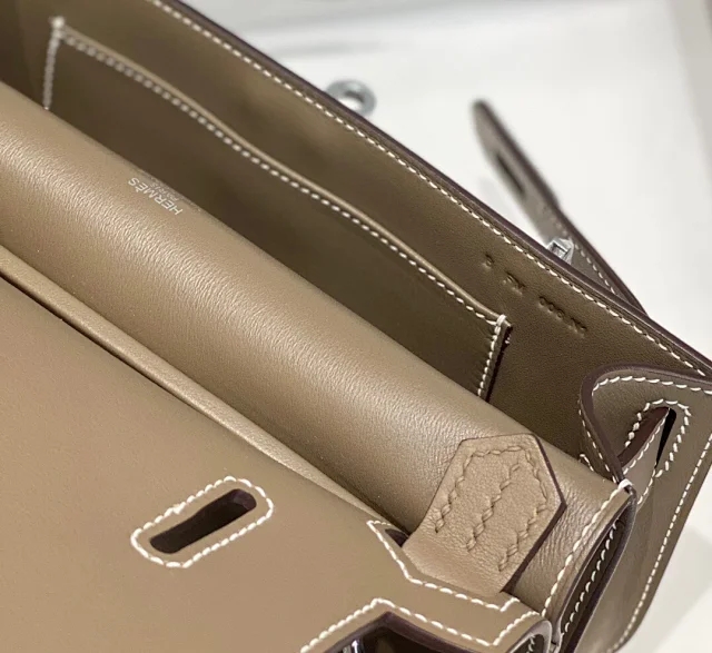 【HERMES】エルメス スーパーコピー ジプシエール ミニ ショルダーバッグ エトゥープ（H084047CKAG）