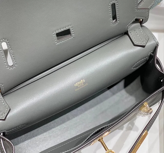 【HERMES】エルメス スーパーコピー ジプシエール ミニ ショルダーバッグ グレー（H084047CCAO）