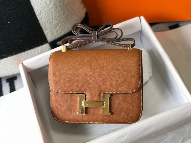 【HERMES】エルメス スーパーコピー コンスタンスミニ 18 ショルダーバッグ ブラウン（H083905CD89）