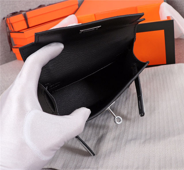 【HERMES】エルメス スーパーコピー ミニケリー２ ショルダーバッグ ノワール（HERMES 001）