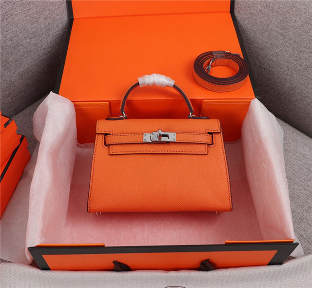 【HERMES】エルメス スーパーコピー ミニケリー２ ショルダーバッグ オレンジ（HERMES 007）